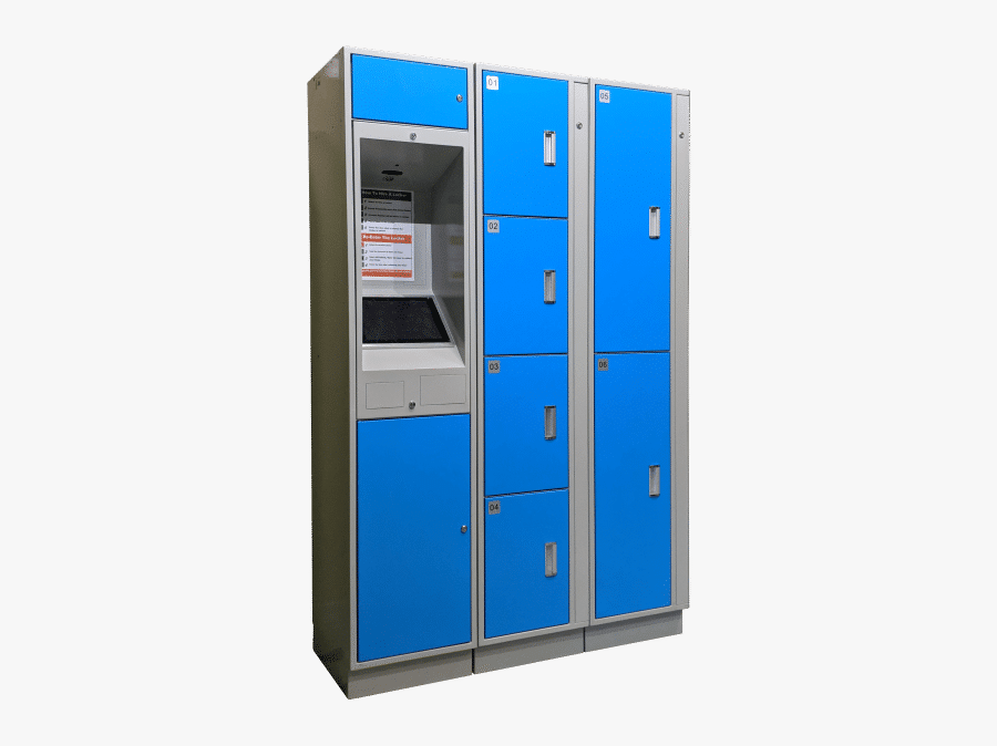 Locker Kiosk, Transparent Clipart