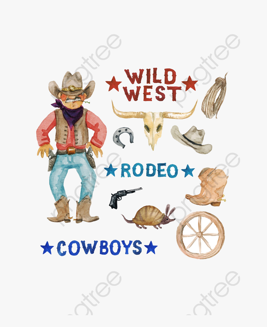 Wheel Clipart Cowboy - Cartoon, Transparent Clipart