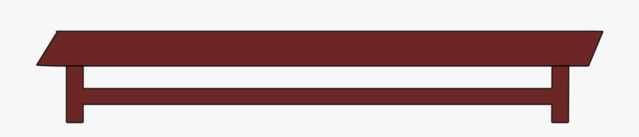 Bench, Wooden, Gym, Seat, Empty, Long, Brown - Carmine, Transparent Clipart