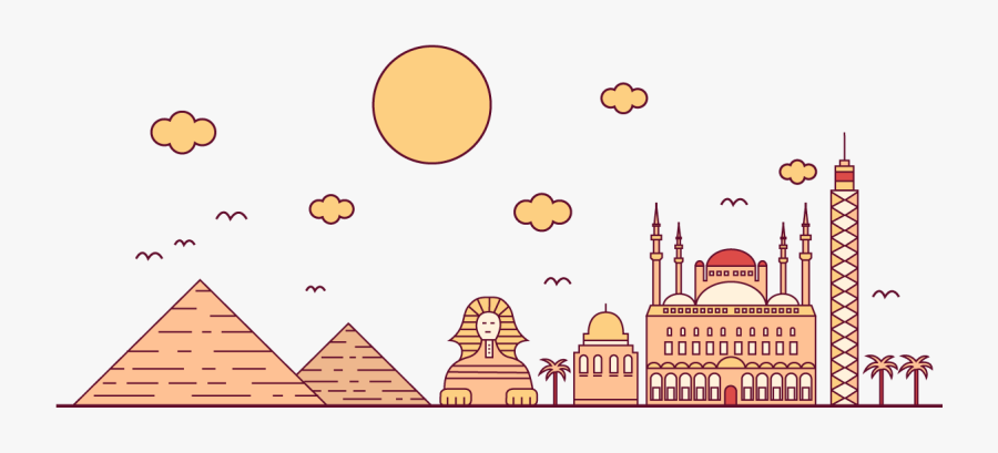 Egypt Clipart Desert Pyramid - Icon Cairo, Transparent Clipart