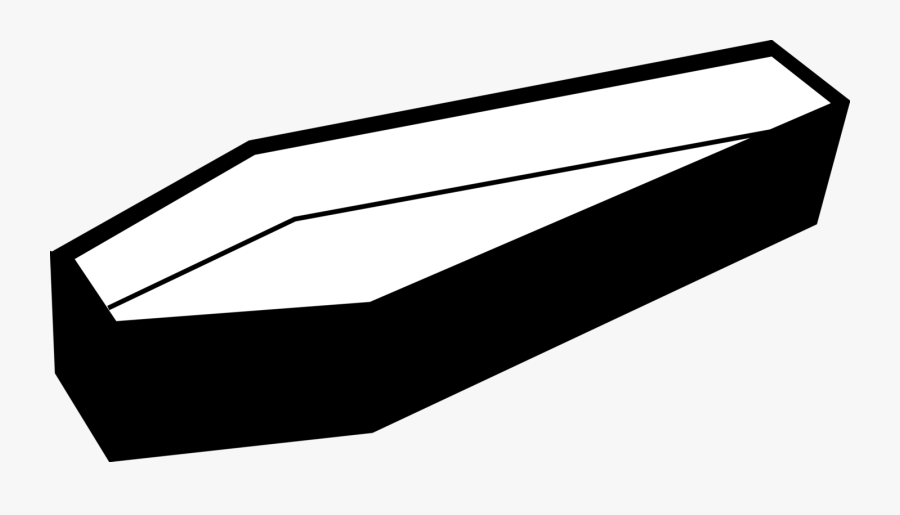 Black And White Coffin, Transparent Clipart