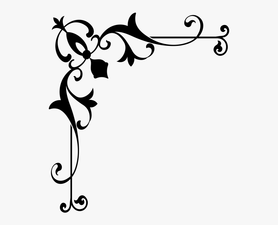 Ornamental Vintage Corner Clipart , Png Download, Transparent Clipart