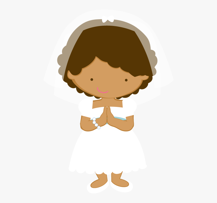First Communion Girl To Print, Transparent Clipart