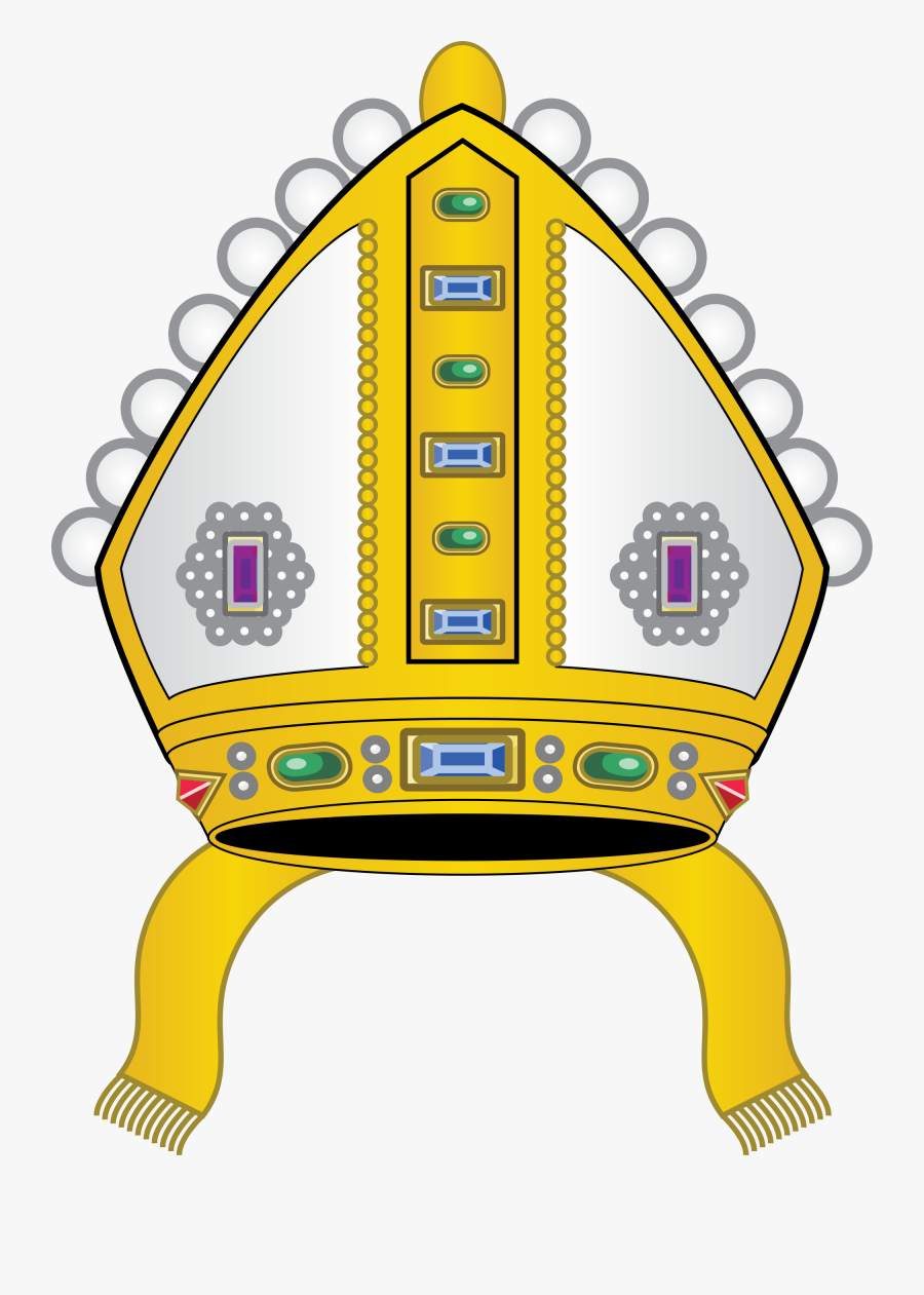 Catholic Confirmation Cliparts - Miter Bishop, Transparent Clipart