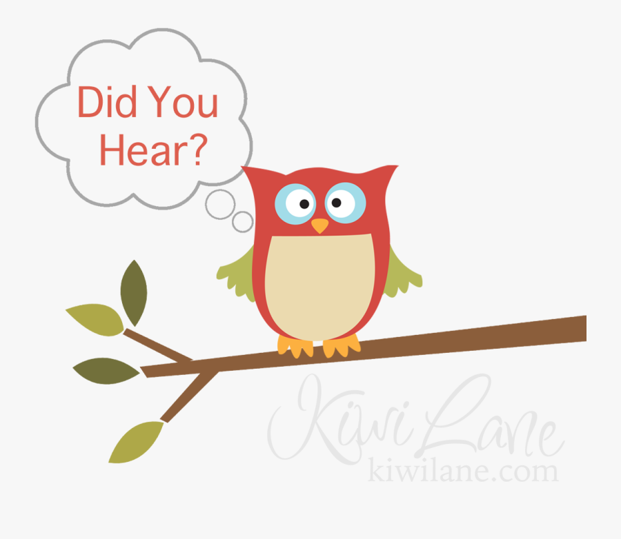 Owl Branch Clip Art - News Owl Clip Art, Transparent Clipart