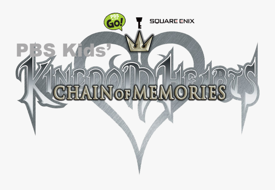 Pbs Kids - Kingdom Hearts Re Chain Of Memories Logo, Transparent Clipart