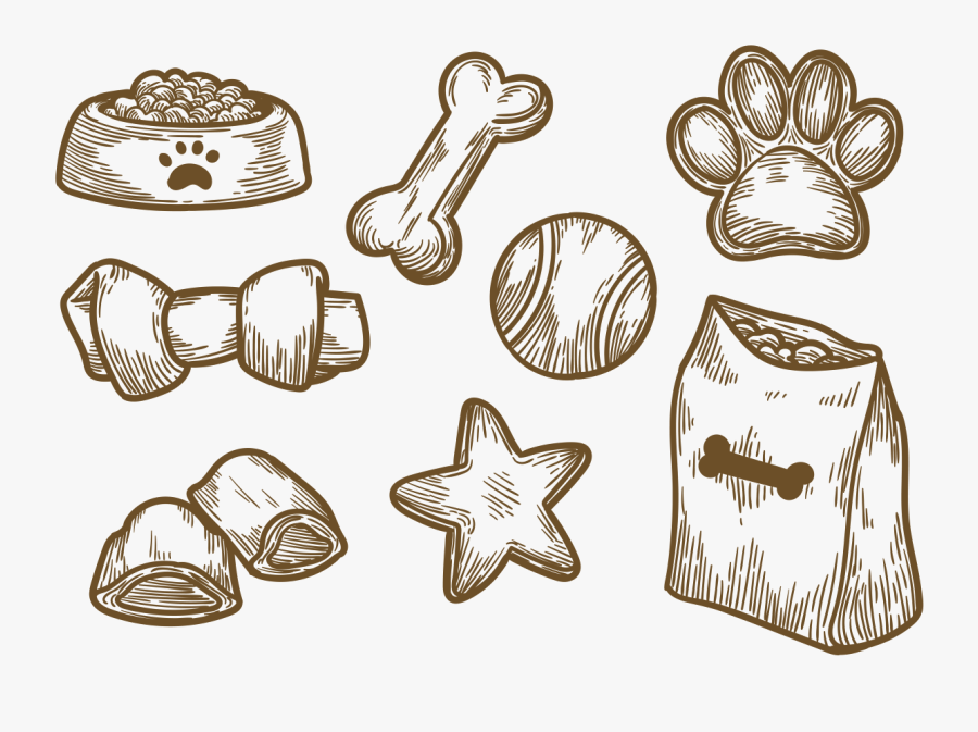 Dog Biscuit Icons Vector - Dog Biscuit Drawing, Transparent Clipart