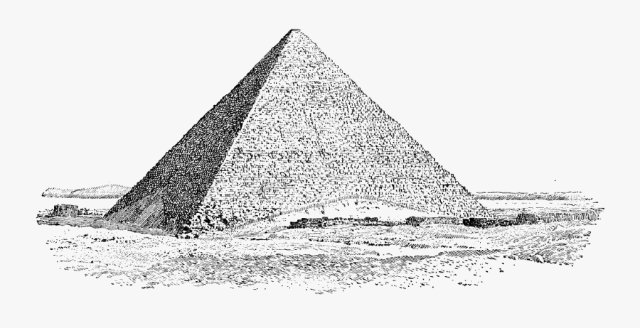 Pyramid Egypt Giza Drawing - Great Pyramid Of Giza Drawing , Free ...