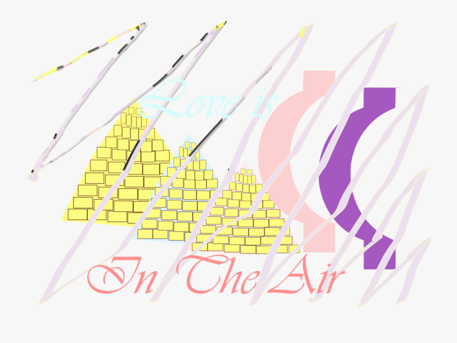 E-card Love In The Air Beside The Pyramids - Poster, Transparent Clipart