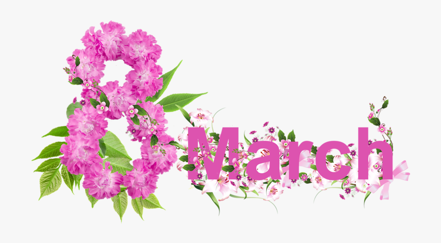 March Free Floral March 8 Clipart - Happy Women's Day To A Woman, Transparent Clipart
