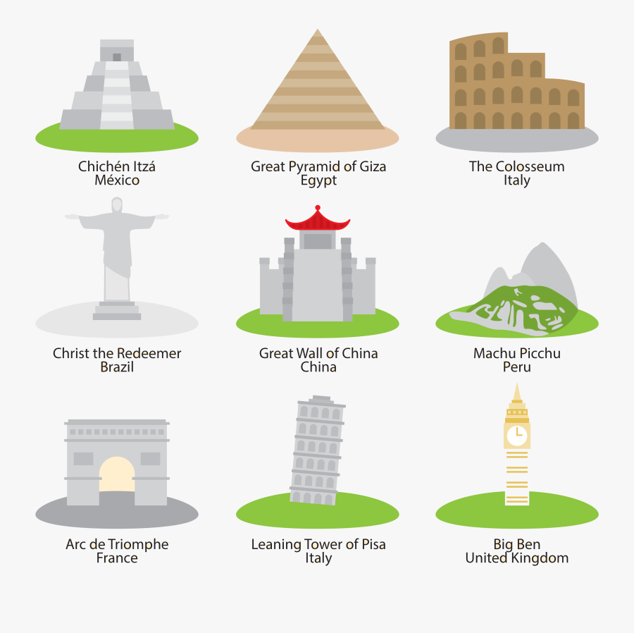 Transparent China Clipart - Seven Wonders Of The World Clip Art, Transparent Clipart