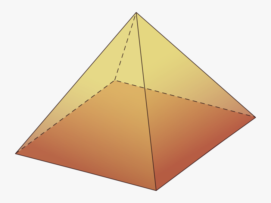 Pyramid Clipart Solid Figure - Triangle, Transparent Clipart