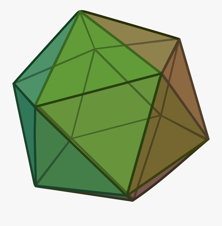 Icosahedron Gif, Transparent Clipart