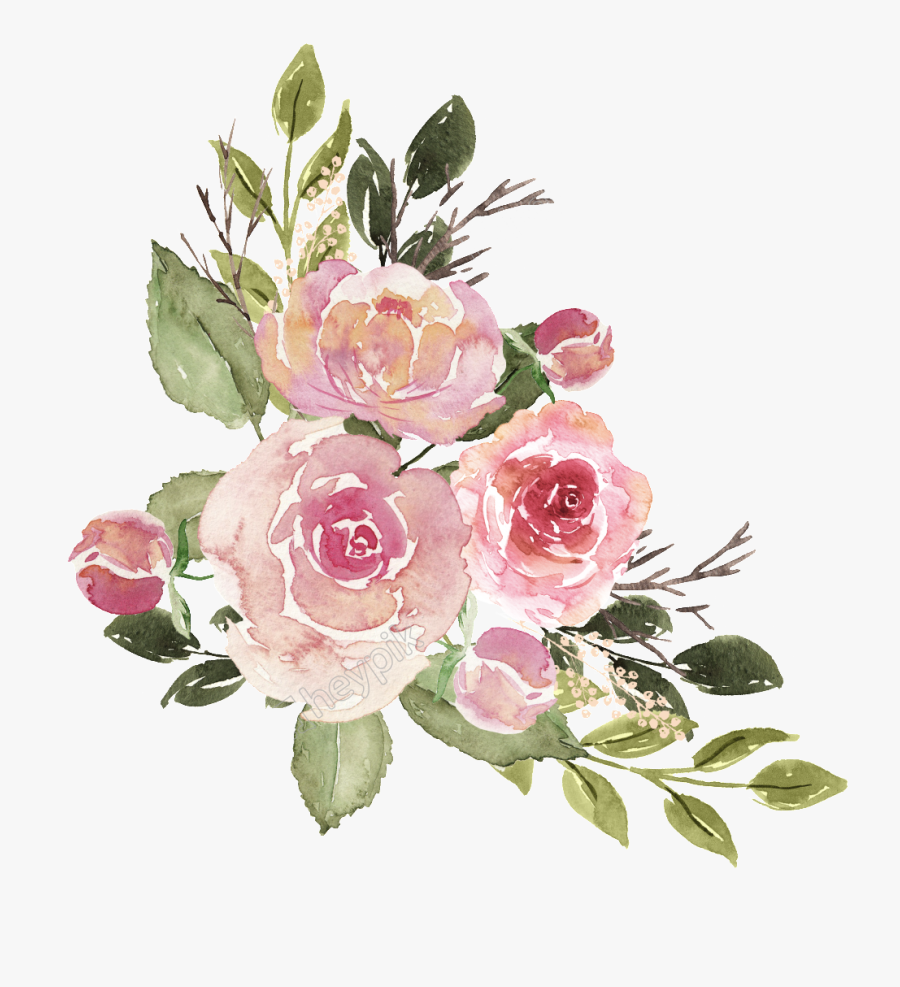 Flower Illustration Png - Watercolour Flower Png Free , Free ...
