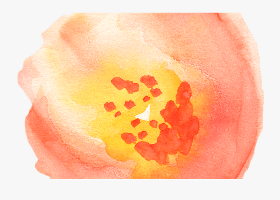 Free Fall Watercolor Floral Clip Art So Pretty Free - Png Transparent Watercolor Flower Png Orange, Transparent Clipart