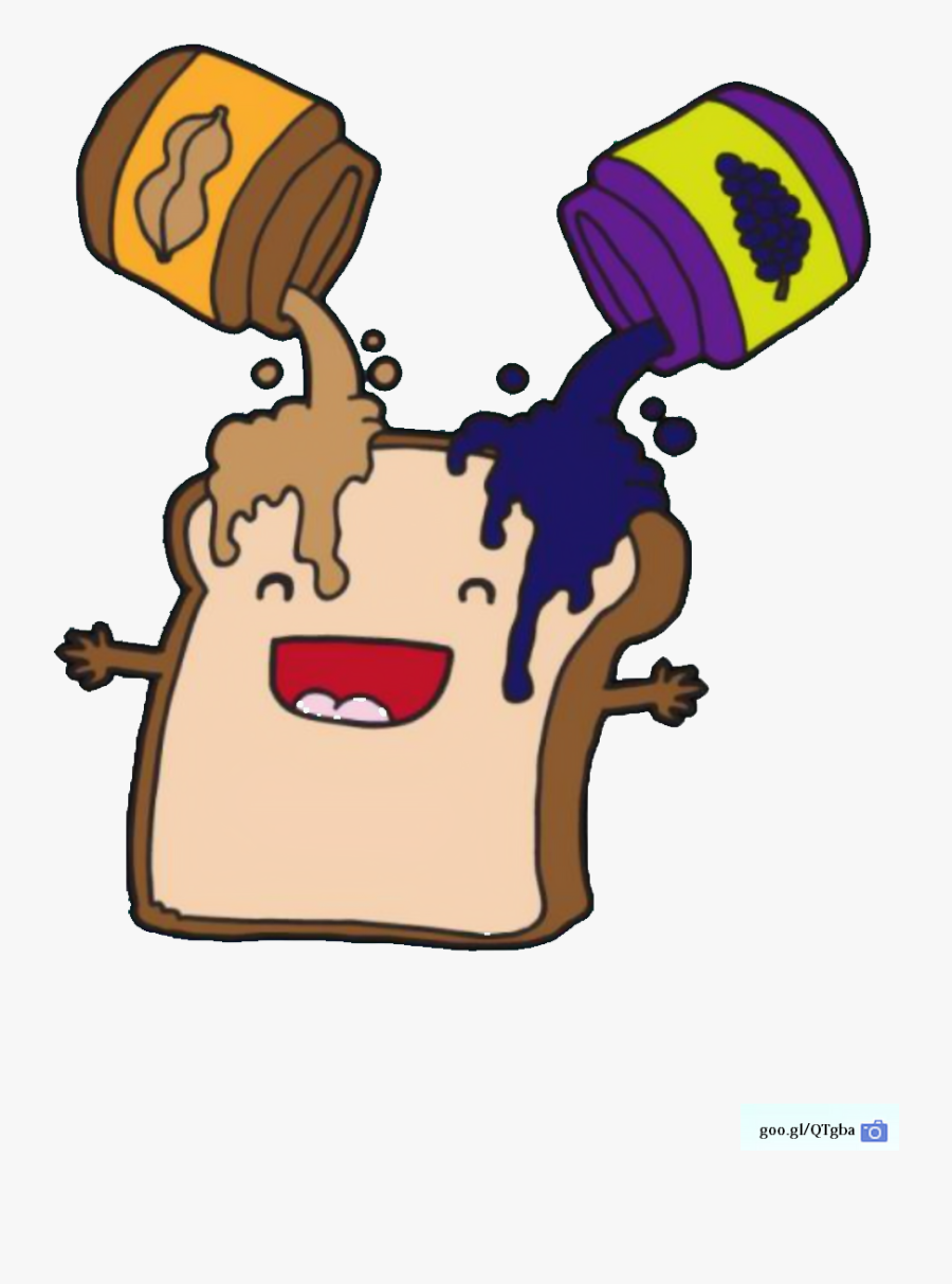 Clipart Bread Jam - Peanut Butter And Jelly Sandwich Clipart, Transparent Clipart