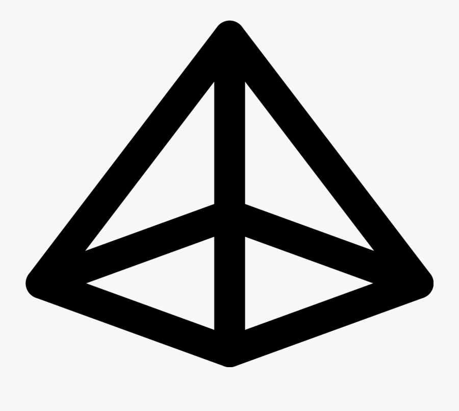 Pyramid Clipart Plain - Pyramid Icon, Transparent Clipart