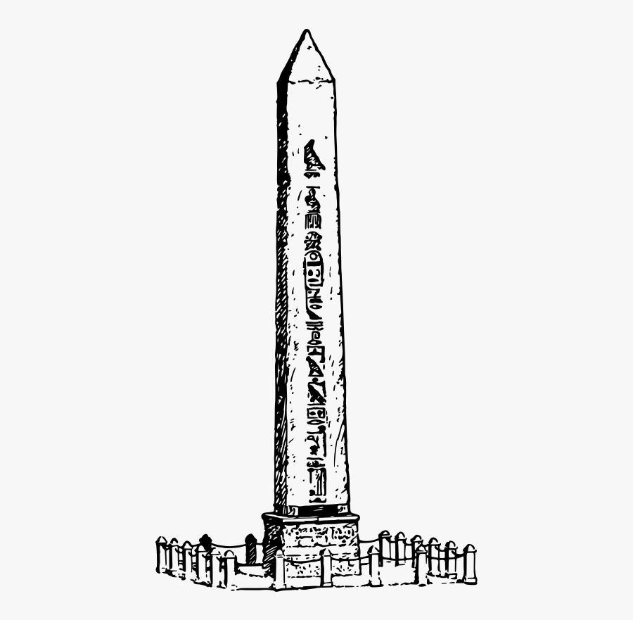 Great Pyramid Of Giza Vatican Obelisk Drawing Monument - Obelisk Ancient Egypt Drawing, Transparent Clipart