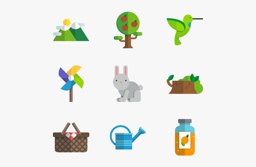 Nature Flat Color - Dinosaur Icon, Transparent Clipart