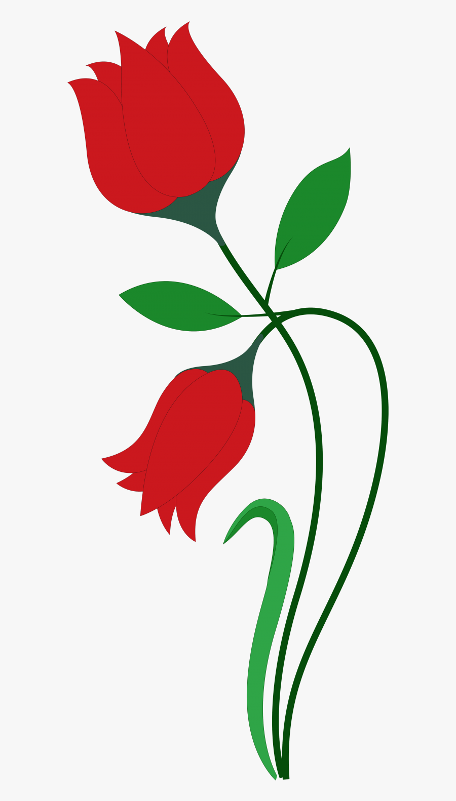 Free Rose Flower Vector Png Transparent Image - Rose Flower Painting Frame Png, Transparent Clipart