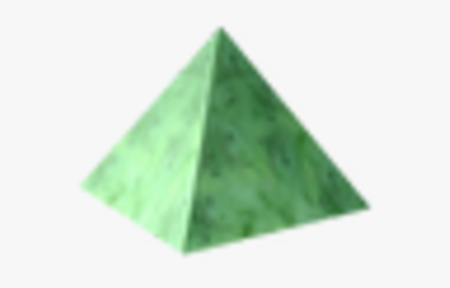 Green Pyramid Png, Transparent Clipart