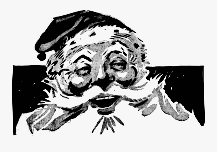 Art,monochrome Photography,facial Hair - Illustration, Transparent Clipart