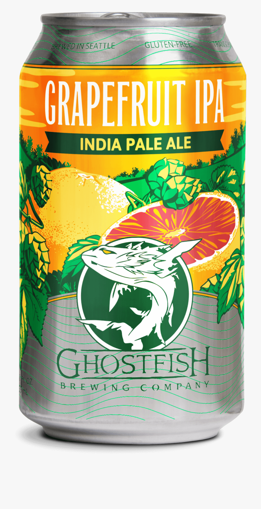 Clipart Beer Six Pack Beer - Ghostfish Grapefruit Ipa, Transparent Clipart
