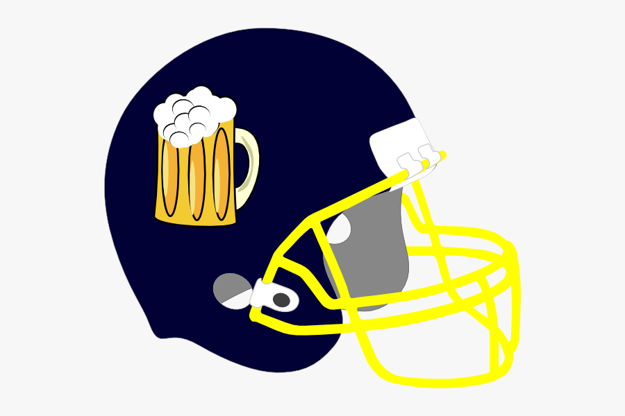 Blue And Gold Football Helmet, Transparent Clipart