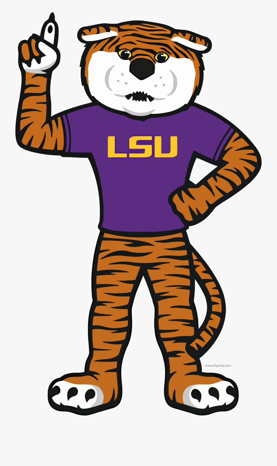 Lsu Tigger One Clipart Png Download - Mike The Tiger Graphic, Transparent Clipart