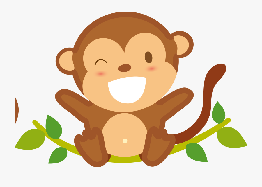 Cartoon Play Hd Picture - Baby Monkey Png, Transparent Clipart
