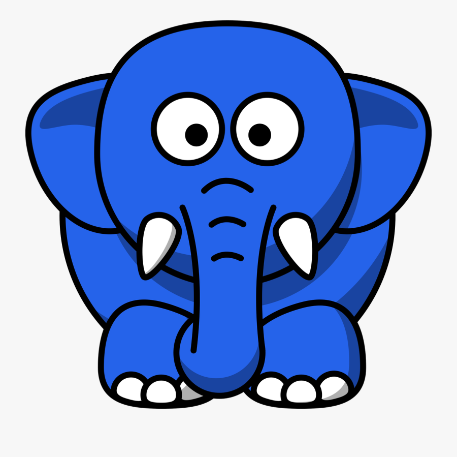 Transparent Animal Clipart - Cartoon Elephant Clipart, Transparent Clipart