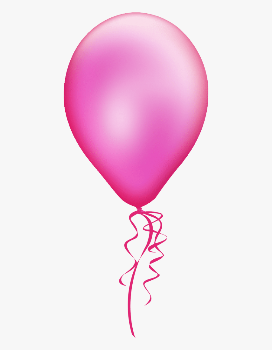 Pink Balloon, Transparent Clipart