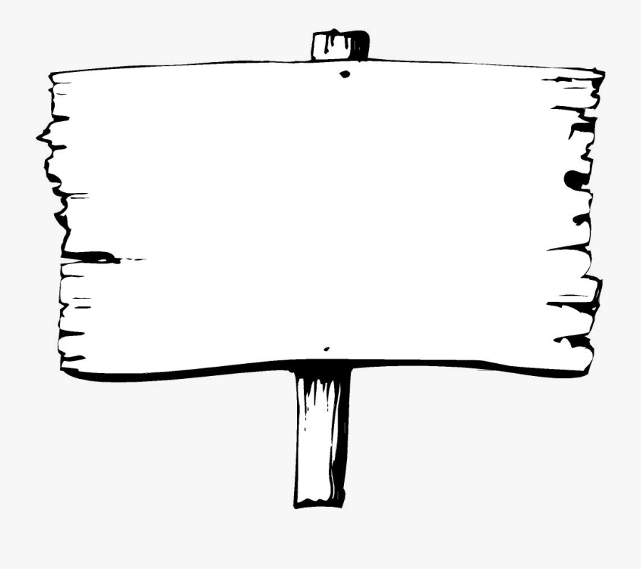 Wooden Sign Clipart - Illustration, Transparent Clipart