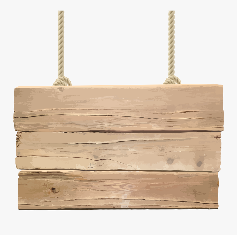Wooden Transparent Png Clip - Wooden Sign Board Png, Transparent Clipart