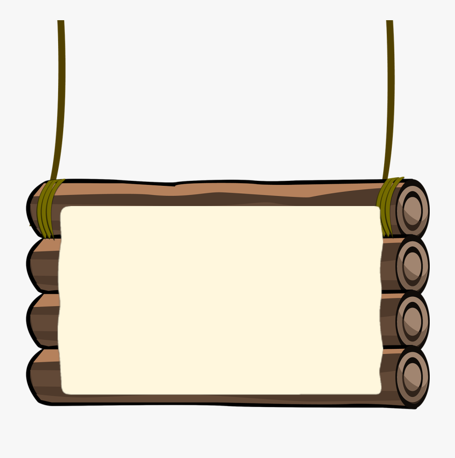 Wood Sign Trunk Free Picture - Letrero Png, Transparent Clipart