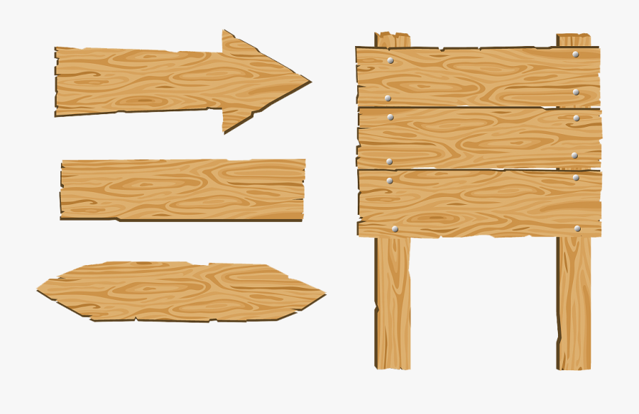 Drawing Wood Clip Art - Wooden Arrow Sign Clipart, Transparent Clipart