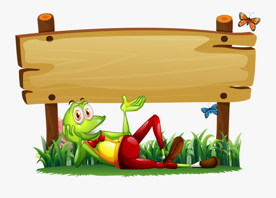 Wooden Clipart Empty Sign - Sign Board Clipart, Transparent Clipart