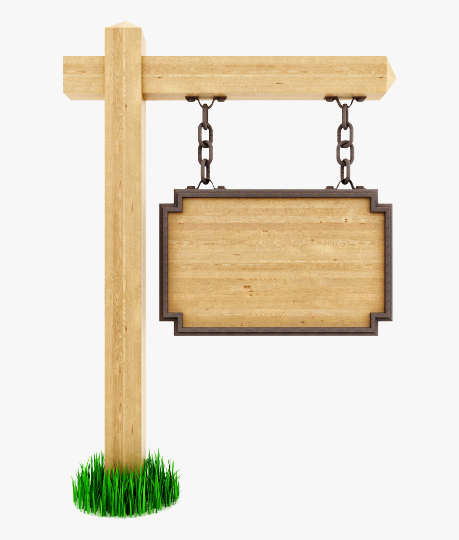 Wood Sign Png - Wooden Sign Post Png, Transparent Clipart