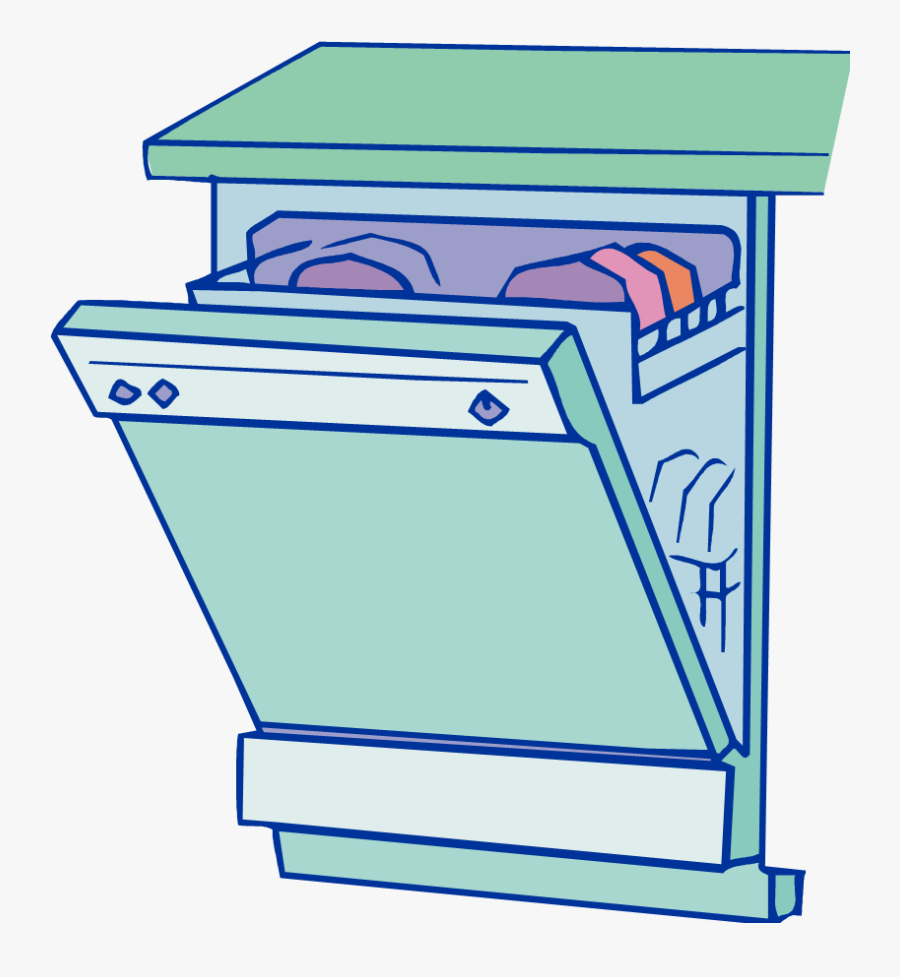 Thumb Image - Cartoon Dishwasher Transparent Background, Transparent Clipart