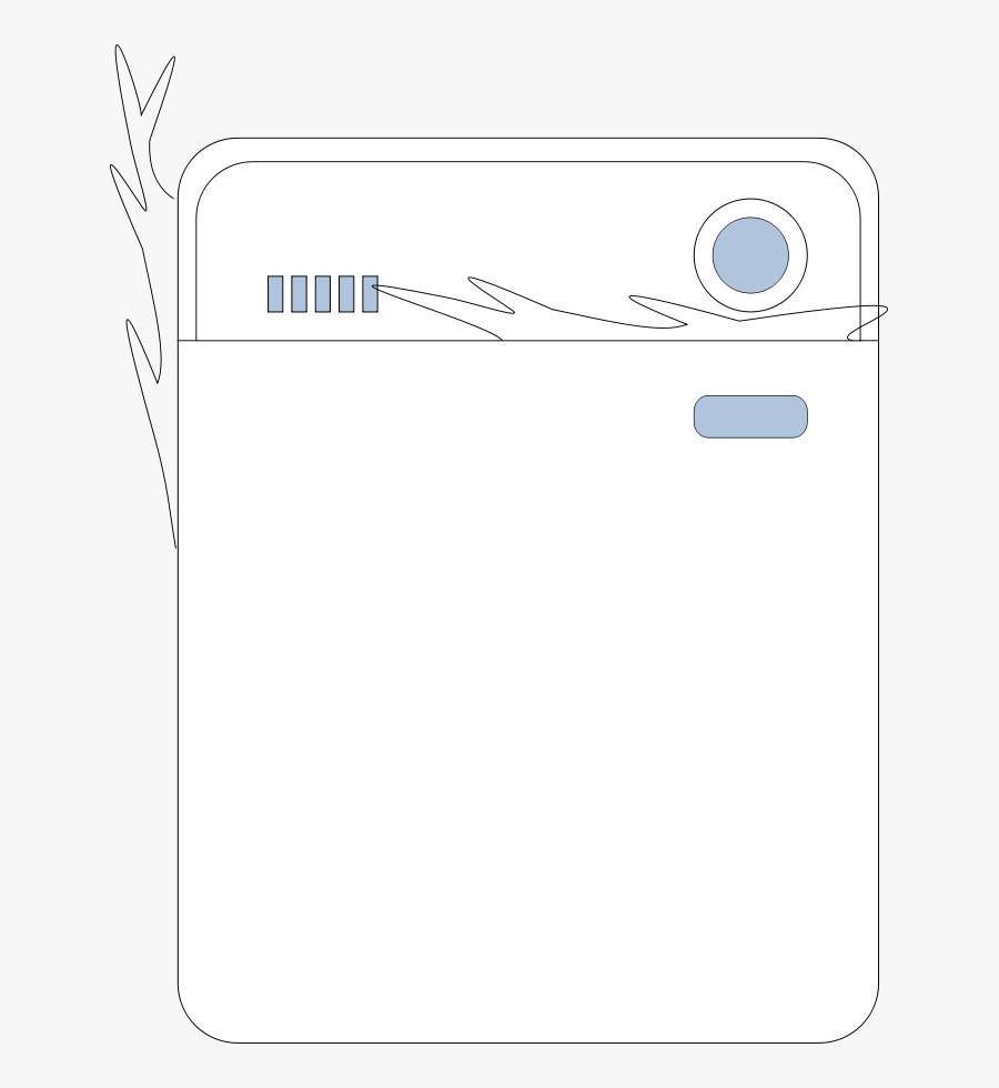 Steaming Dishwasher - Mobile Phone, Transparent Clipart