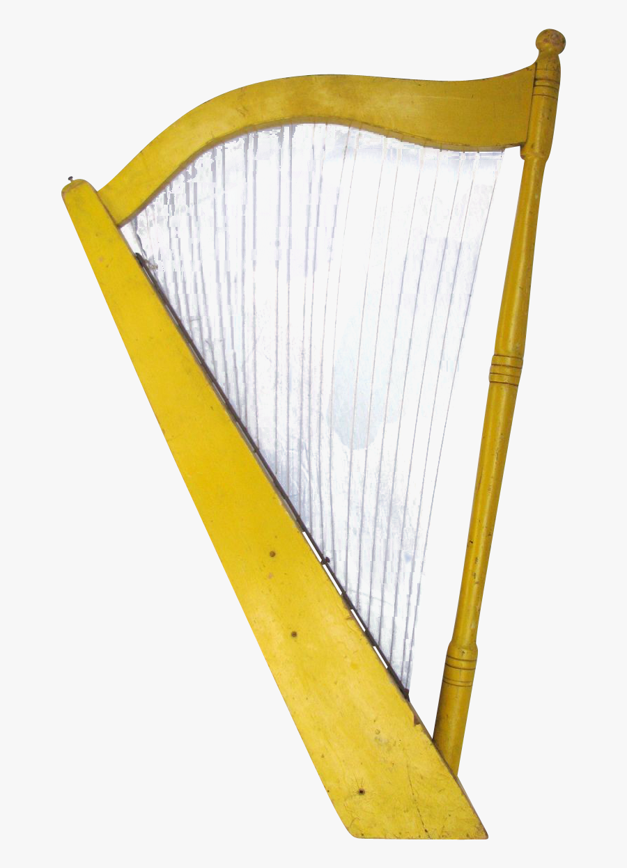 Vintage Painted Wooden Harp Trade Sign - Cable-stayed Bridge, Transparent Clipart