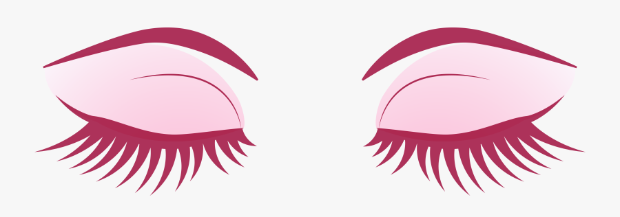 Pink Eyes Clipart Eyelash Extension - Eyebrow And Eyelash Svg, Transparent Clipart