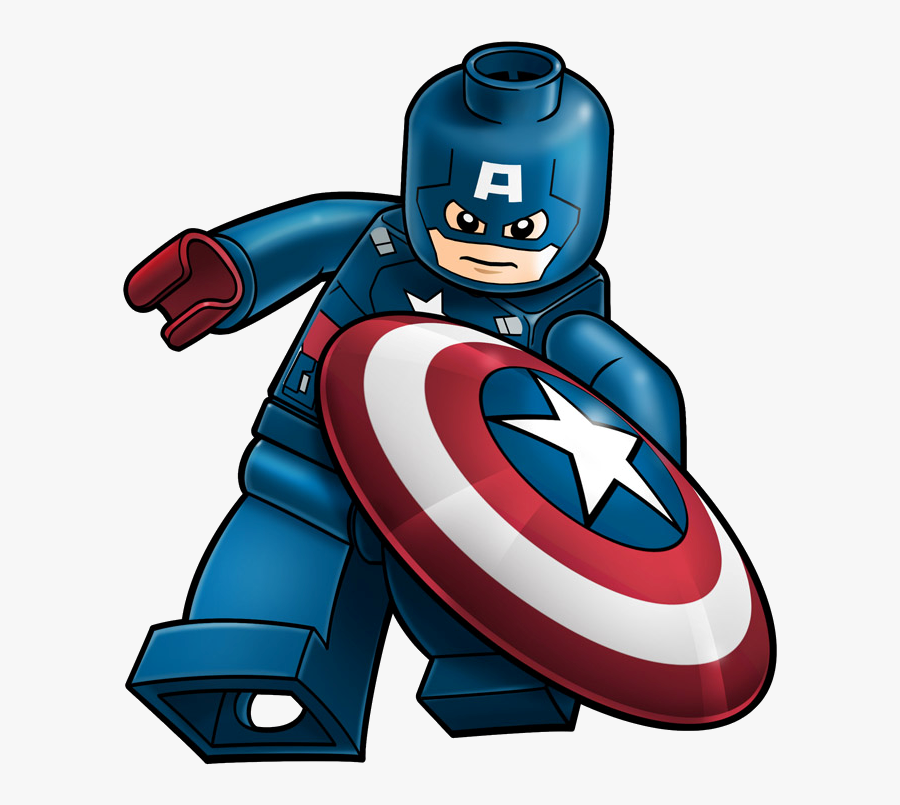 Lego Marvel Clipart - Captain America Lego Drawing, Transparent Clipart