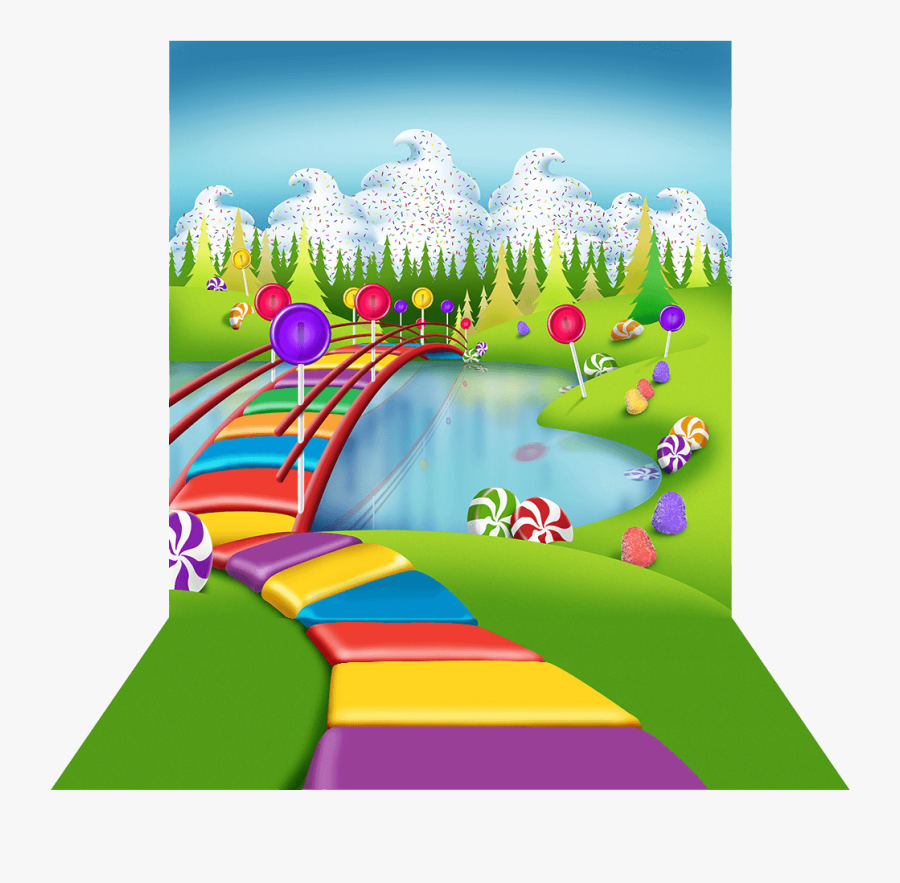 Vector Black And White Candyland Gumdrop Clipart - Background Candy Land Png, Transparent Clipart