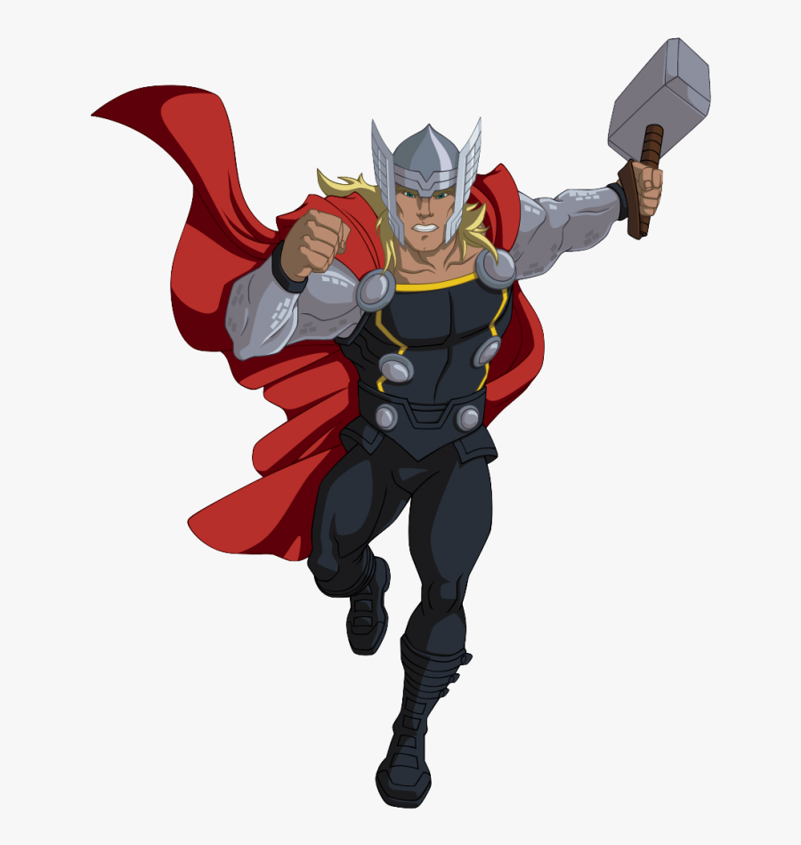 Thor Cartoon Png - Avengers Thor Drawing Cartoon, Transparent Clipart
