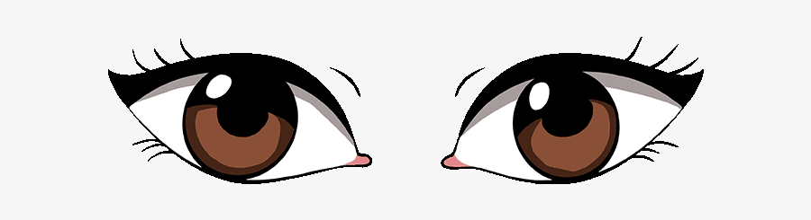 How To Draw Eyes Really Easy Drawing Tutorial - Easy Brown Eyes Drawing, Transparent Clipart