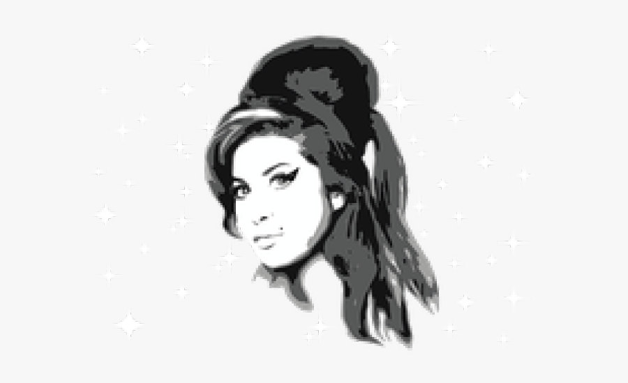 Amy Winehouse Vector, Transparent Clipart