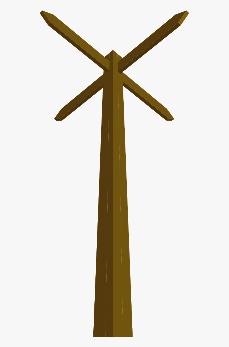 Brown Pole Clipart, Transparent Clipart