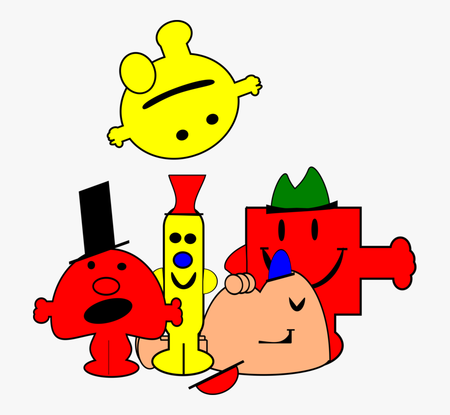 Mr Men Vector, Transparent Clipart