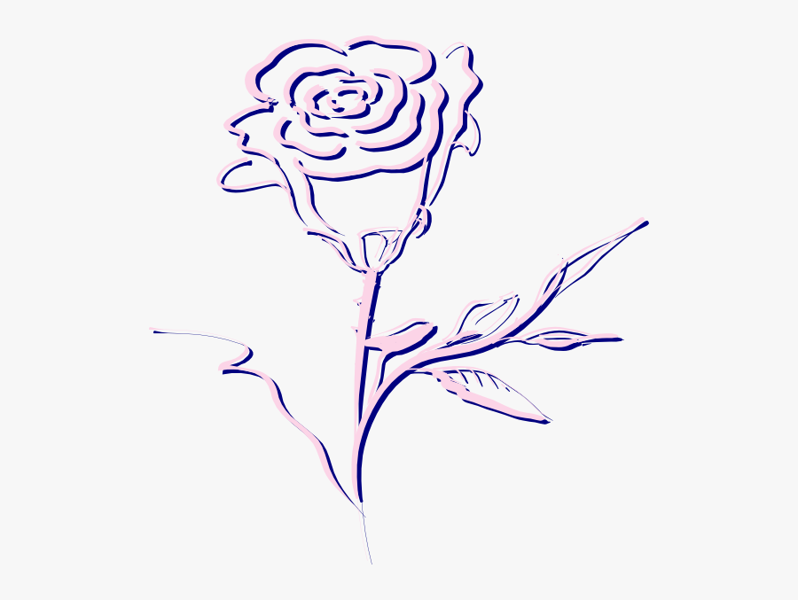 Pink Rose Svg Clip Arts - Clip Art, Transparent Clipart